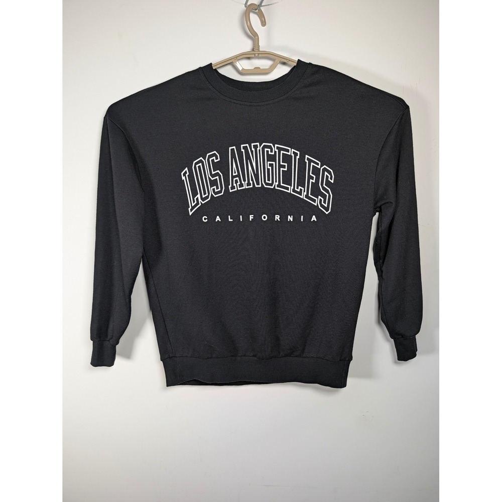 Los Angeles California Unbranded Mens Sweatshirt Graphic Black Cotton Blend M